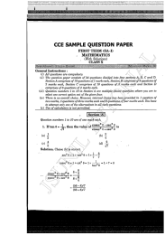 @am@ CCE  SAMPLE QUESTION PAPER 7.