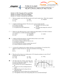 chapter FORCES AND NEWTON’S LAWS OF MOTION