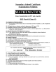 MATHEMATICS Secondary School Certificate Examination Syllabus SSC Part-II (Class X)