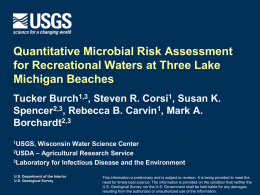 Quantitative Microbial Risk Assessment for Recreational Waters at Three Lake Michigan Beaches