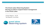 The Great Lakes Observing System: in the Great Lakes