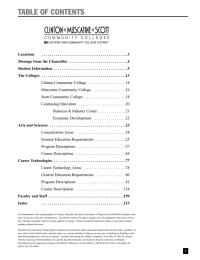 TABLE OF CONTENTS