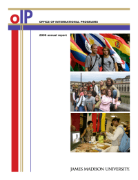 o IP Office Of internatiOnal PrOgrams 2006 annual report