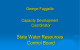 State Water Resources Control Board George Faggella Capacity Development