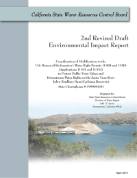 2nd Revised Draft Environmental Impact Report California State Warer Resources Control Board