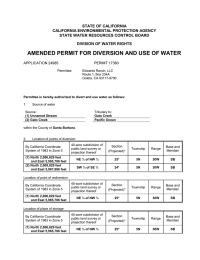 STATE OF CALIFORNIA CALIFORNIA ENVIRONMENTAL PROTECTION AGENCY STATE WATER RESOURCES CONTROL BOARD