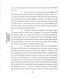 not have been required had the contamination not been present... Center. 50. Since the discovery of cOntamination beneath Building 165,