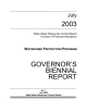 2003 GOVERNOR’S BIENNIAL REPORT