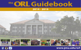 Guidebook the 2014 - 2015 www.jmu.edu/orl