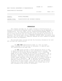 VOLUME III CHAPTER 3 WEST VIRGINIA DEPARTMENT OF TRANSPORTATION