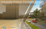 University Avenue Complete Streets Planning to Design to Construction