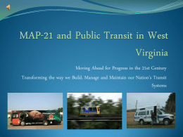 MAP-21 and Public Transit in West Virginia 