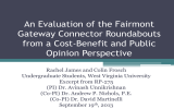 An Evaluation of the Fairmont Gateway Connector Roundabouts Opinion Perspective