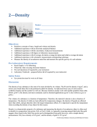 2&mdash;Density