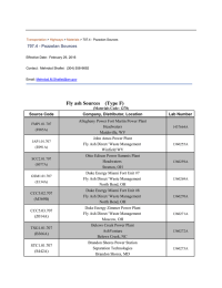 Fly ash Sources    (Type F)