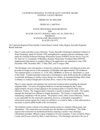 CALIFORNIA REGIONAL WATER QUALITY CONTROL BOARD CENTRAL VALLEY REGION ORDER NO. R5-2002-0208