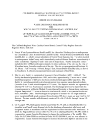 CALIFORNIA REGIONAL WATER QUALITY CONTROL BOARD CENTRAL VALLEY REGION ORDER NO. R5-2006-0068