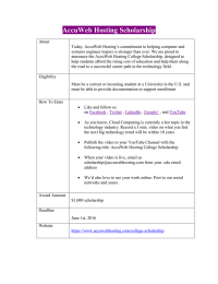 AccuWeb Hosting Scholarship