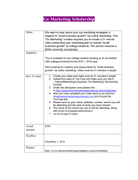 Go Marketing Scholarship