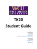 TK20 Student Guide WCU TK20 Office
