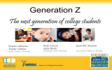 Generation Z The next generation of college students  Kyle Cance
