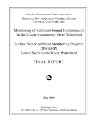 Monitoring of Sediment-bound Contaminants In the Lower Sacramento River Watershed