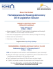 Homelessness &amp; Housing Advocacy 2016 Legislative Session Save the Dates!