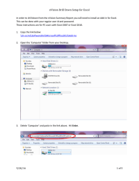 nVision Drill Down Setup for Excel