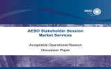 AESO Stakeholder Session Market Services Acceptable Operational Reason Discussion Paper