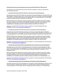 Draft Information Documents Supporting the Proposed ISO OPP 500 Series... The following four (4) draft information documents have been developed... OPP 500 Series Removals.