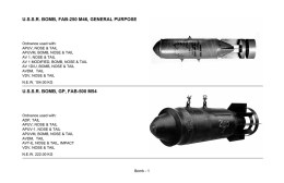 U.S.S.R. BOMB, FAB-250 M46, GENERAL PURPOSE