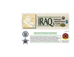 Volume 1 of 2 Defense Security Cooperation Agency (DSCA)