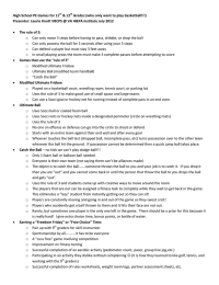 High School PE Games for 11 &amp; 12