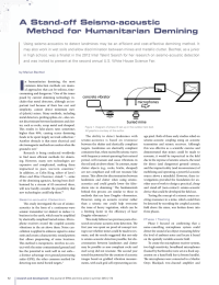 A Stand-off Seismo-acoustic Method for Humanitarian Demining