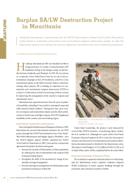 Surplus SA/LW Destruction Project in Mauritania E R