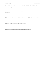 A stream ecology  homework III.A