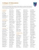 College of Education Candidates for Graduation