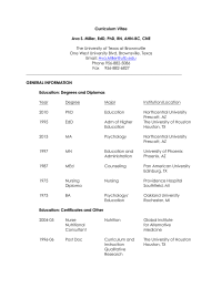 Curriculum Vitae  Ava S. Miller, EdD, PhD, RN, AHN-BC, CNE