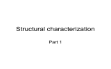 Structural characterization Part 1
