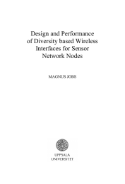 Design and Performance of Diversity based Wireless Interfaces for Sensor Network Nodes