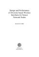 Design and Performance of Diversity based Wireless Interfaces for Sensor Network Nodes