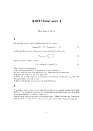 Q.M3 Home work 1 Due date 8.11.15 1