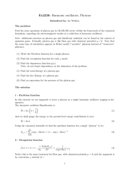 Ex2230: Harmonic oscillators, Photons