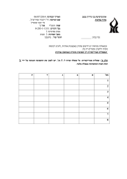 בגנב ןוירוג ןב תטיסרבינוא  הניחבה ךיראת תוניחב רודמ