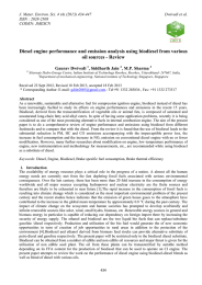 Diesel engine performance and emission analysis using biodiesel from various