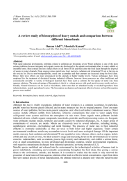 A review study of biosorption of heavy metals and comparison... different biosorbents Omran Abdi