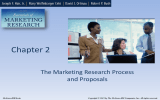 Chapter 2 The Marketing Research Process and Proposals