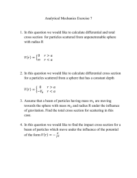 Analytical Mechanics Exercise 7