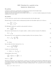 E837: Resolvent for a particle in box