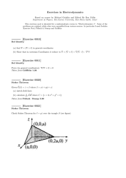 Exercises in Electrodynamics